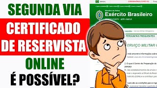 Segunda Via Reservista Online é possível Tire suas Dúvidas [upl. by Idola372]