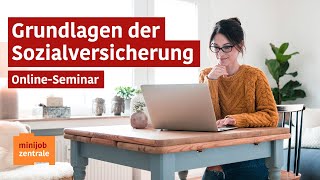 OnlineSeminar  Grundlagen der Sozialversicherung [upl. by Ellerol]