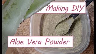 How to Make Aloe Vera Powder at Home  DIY Cosmetics [upl. by Odnalra589]