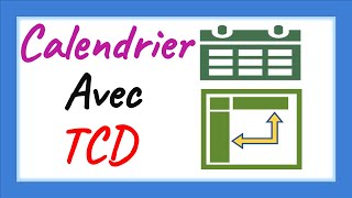 Calendrier mensuel avec TCD Excel 📅 🔥 [upl. by Notsek630]