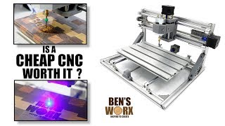 Testing a 3018 3 Axis mini cnc router with 2500mw laser module [upl. by Brok377]