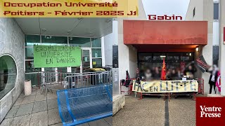 Pour une Université Libre et Gratuite  Occupation de lUniversité de Poitiers J1 11022025  Gabin [upl. by Jenn510]