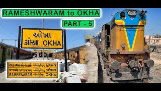 NANDURBAR to OKHA  16733 Rameshwaram  Okha Express Journey PART 5  March 2022 [upl. by Ahsitan]