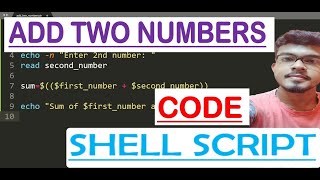 Add Two Numbers in Shell Script  UNIX LINUX TUTORIAL [upl. by Nalac]