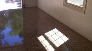 Epoxy Garage Concrete Floors Lake Ozark Stamped Acid Stained Coating Osage Beach MO Painted Floor [upl. by Birgit]