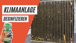 Pollenfilter tauschen und Klimaanlage desinfizieren  Mercedes A Klasse  Hyundai  Toyota [upl. by Llennol]