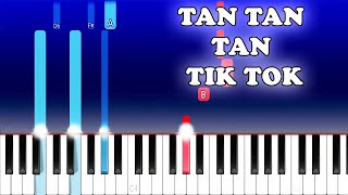 Beat Automotivo Tan Tan Tan Viral TikTok versionPiano Tutorial [upl. by Tsuda118]