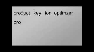 optimizer pro serial key [upl. by Luciano]