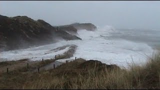 Sturmflut auf Sylt zerstört Dünen der Hörnumer Odde amp am Kliff von Kampen [upl. by Anjali]