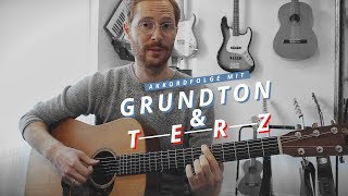 Akkordfolge mit Grundton amp Terz  Akustikgitarre [upl. by Masha885]