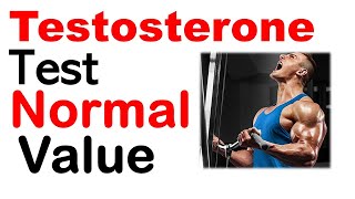 Testosterone test normal values [upl. by Netsriik]