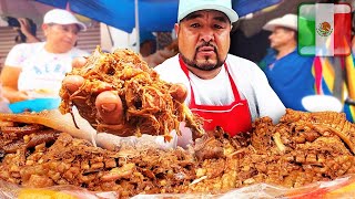 Comida Mexicana Extrema en Michoacán 🌮🇲🇽 TACOS DE CARNITAS GIGANTES  8 Horas Tour de la Capital [upl. by Navar]