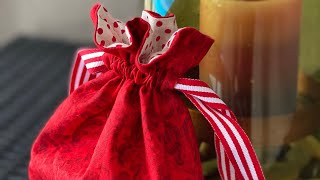 Lined Drawstring Boxed Bottom Gift Bag [upl. by Idaline983]