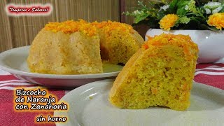 TORTA DE NARANJA CON ZANAHORIA HÚMEDA Y SIN HORNO fácil y divina [upl. by Doy]