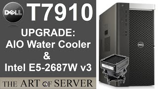 Dells AIO CPU Water Cooler  Precision T7910 E52687Wv3 upgrade [upl. by Asilahs]