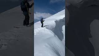 Lake Tahoe Backcountry Skiing in the Arrow Chute shorts [upl. by Filiano96]