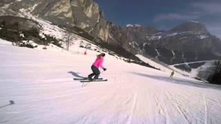 Ski the Dolomites  Italy  Colfosco [upl. by Oicnanev]