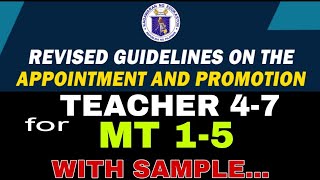 Guidelines for Teacher 47 at Master Teacher 15 [upl. by Elazaro]