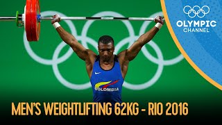 Weightlifting  Mens 62kg  Rio 2016 Replays [upl. by Ilbert791]