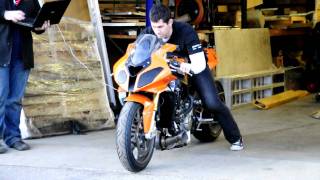 Turbo BMW S1000RR Haltech ECU  Testing Antilag [upl. by Jaehne24]