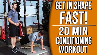 20 Min AtHome Basketball Conditioning Workout  Get in Shape FAST [upl. by Asillam]