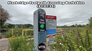 Starbridge Footpath Crossing Berkshire 010724 [upl. by Riggall87]