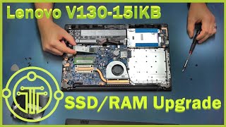 How to Upgrade the Lenovo V13015IKB  SSD  RAM upgrade [upl. by Genesia]