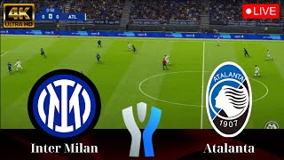 🔴LIVE Inter Milan  Atalanta  Supercoppa Italiana 2025 Semifinal  All Goals  PES 21 Simulation [upl. by Cornew]