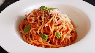 Spaghetti Napoletana  Italian cooking Journey  Homefoodbuzz [upl. by Onitnevuj]