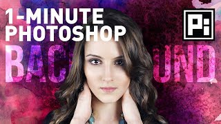 1Minute Photoshop  How to Change Background Episode 1 [upl. by Koerlin]