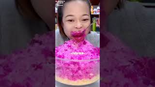 ASMR solo Y14 crushed colourful delicious ice eating only bites 🤤😋👍 [upl. by Cresa865]