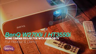 BenQ W2700i  HT3550i is the New Intelligent Projector with Android TV [upl. by Aetnuahs639]