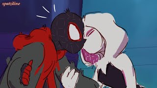 Miles x Gwen SpiderMan Into the SpiderVerse Comics [upl. by Oigufer]