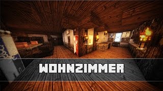 Wohnzimmer  Mittelalterliche Einrichtung  Minecraft Tutorial [upl. by Lesde247]