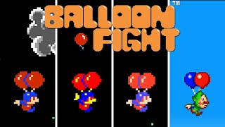 Balloon Fight  Versions Comparison HD 60 FPS [upl. by Rybma]