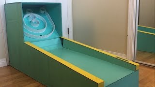 DIY Cardboard SkeeBall Machine [upl. by Ahtan]