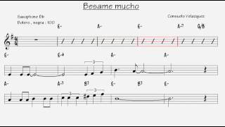 Besame Mucho  Sax Tenor PDF [upl. by Sirred18]