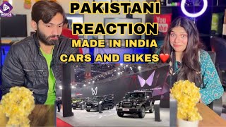 PAKISTANI REACTION ON MADE IN INDIA CARS amp BIKES IN BHARAT EXPO  MOBILITY EXPO WALKS AROUND [upl. by Agneta]