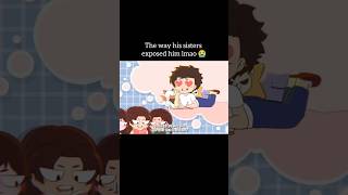 The way his sisters exposed him 😭jacksonmsa mystoryanimated msa foryou love [upl. by Abixah]