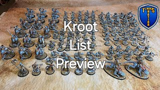 2K KROOT ARMY Kroot Army List Preview [upl. by Rochemont]