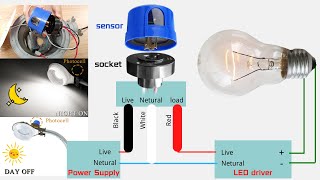 photocell wiringphotocell wiring diagramHow to install photocell？How photocell works？NEMA photocell [upl. by Isnan]