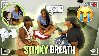 STINKY BREATH PRANK ON SISTERS 😂 [upl. by Miller243]