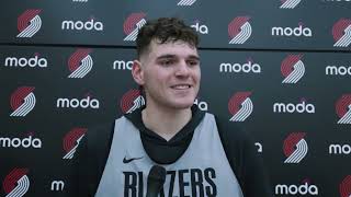 Donovan Clingan Media Availability  October 24 2024  Portland Trail Blazers [upl. by Jacques207]