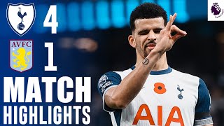 SPURS vs VILLA 41  EPL Football Highlights  03112024 [upl. by Henrie]