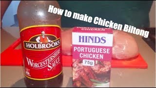 Making chicken biltong [upl. by Delacourt]