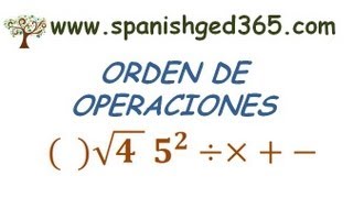 Orden de Operaciones GED en Español [upl. by Logan223]