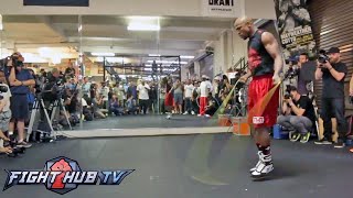 FLOYD MAYWEATHER JR FULL JUMP ROPE WORKOUT VIDEO AMAZING SKILLS [upl. by Atiekal]