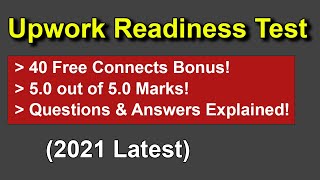 Pass Upwork Readiness Test with 40 Free Connects amp 5 out of 5 Marks Explained [upl. by Leen649]