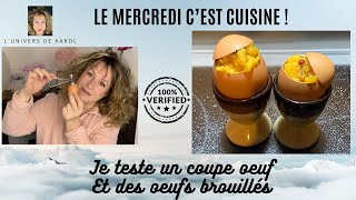 Je teste un coupe oeuf et fais des oeufs brouillés [upl. by Ahcmis]