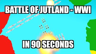 WW1 Jutland in 90 Seconds [upl. by Eerpud971]